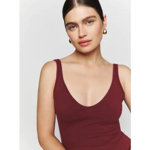 💕REFORMATION💕 Tyra Knit Dress ~ Chianti Small S NWT - Picture 5 of 15